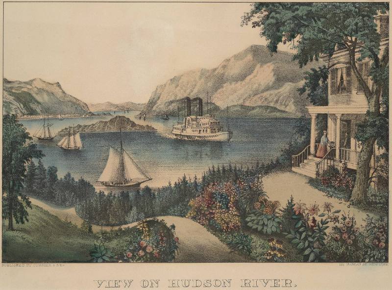 View on the Hudson River from Ruggles House, Newburgh