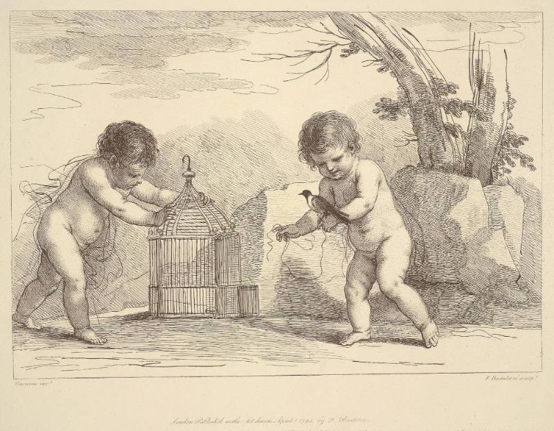 Boys Playing ( After an original sketch by Geurcino)