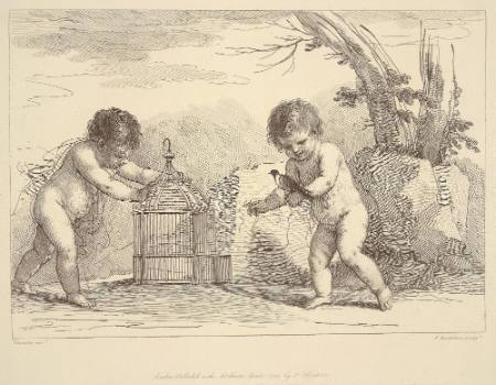 Boys Playing ( After an original sketch by Geurcino)