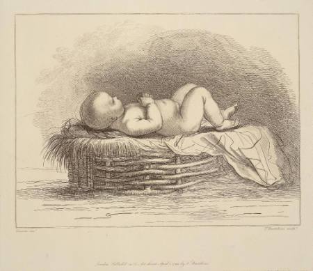 Infant Moses (After an original sketch by Geurcino)