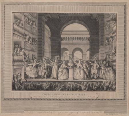 Couronnement du buste de Voltaire