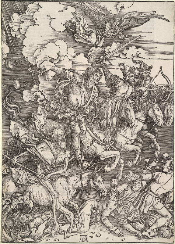 The Four Horsemen of the Apocalypse, from the Apocalypse (1498 German edition)