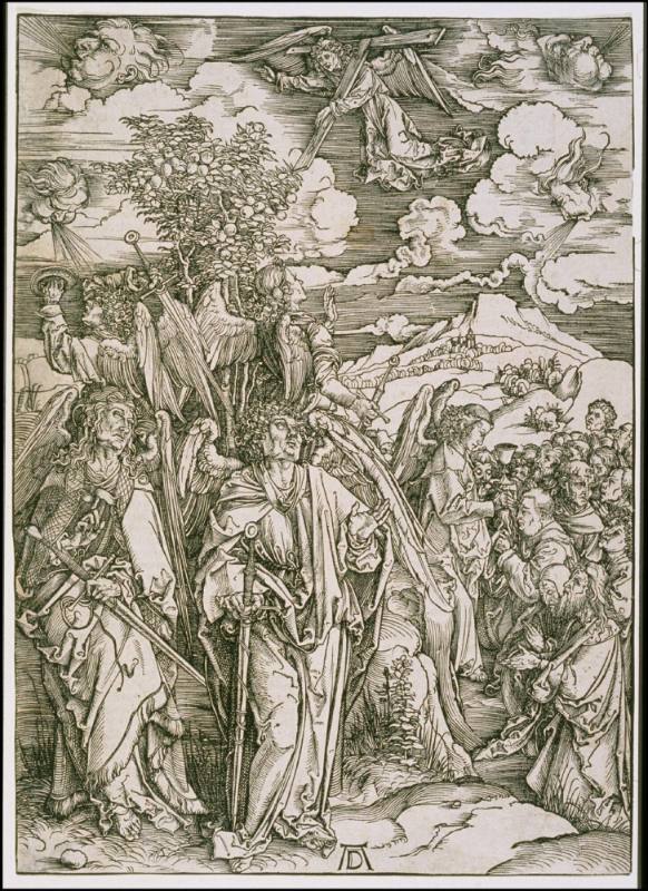 The Four Angels Staying the Winds, from the Apocalypse (1498 German edition)