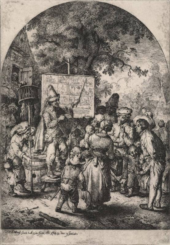 Le Chanteur en Foire, dans le gout d'Ostade