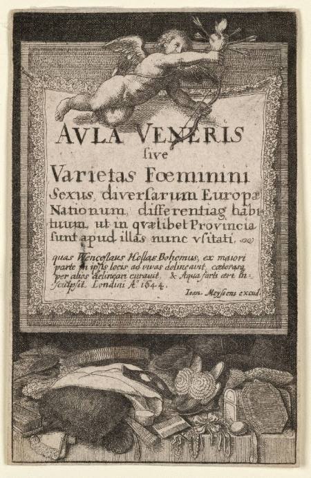 Aula Veneris or Second Title -- Page for Theatrum Mulierum executed by Joan Meyssens
