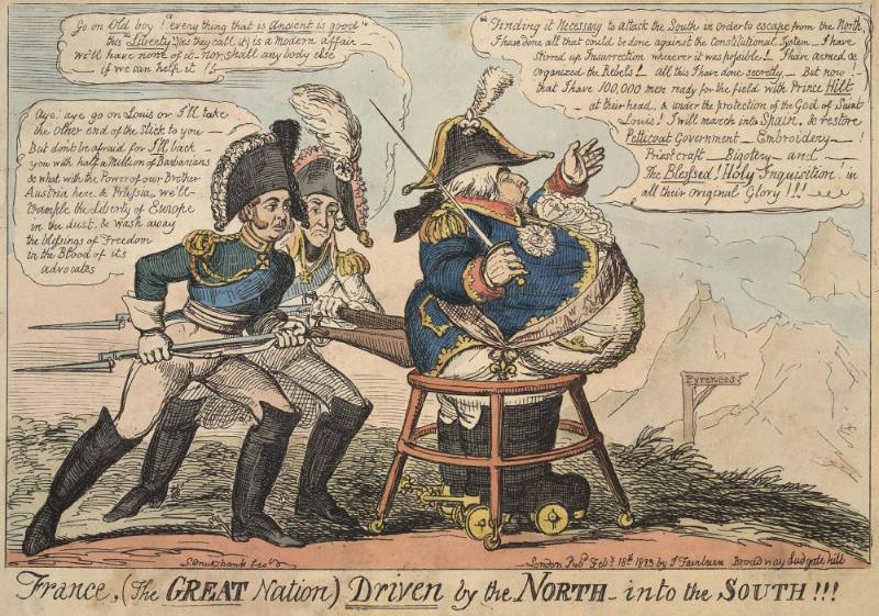 France (The Great Nation) Driven by the North into the South!