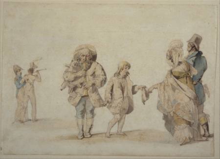The Blind Bagpipe Player and His Listeners