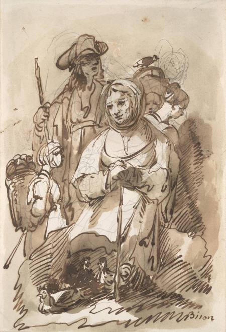 A Group of Peasant Figures