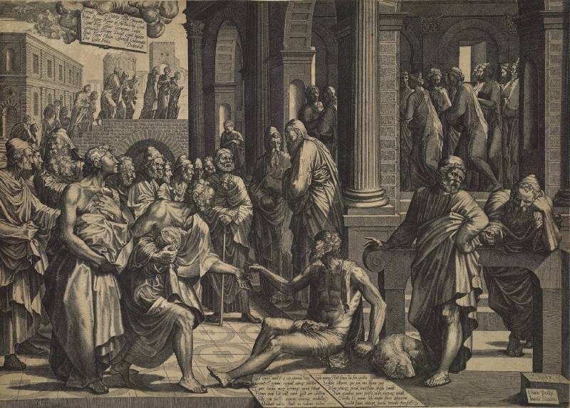 Saints Peter and John Healing the Cripple