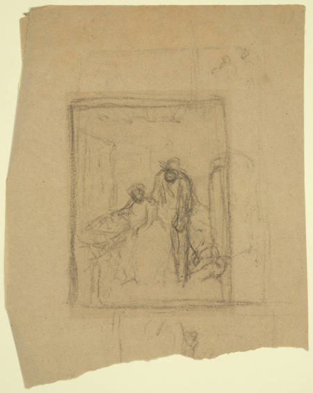 Untitled (Sketch of two figures with baby)