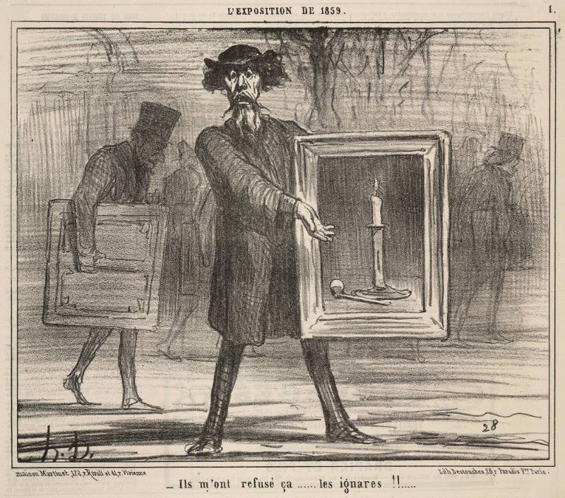 From L'Exposition de 1859: Ils m'ont refuse ca...les ignares!!...