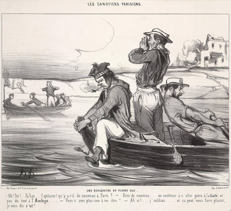 Les Canotiers Parisiens - Une rencontre en pleine eau