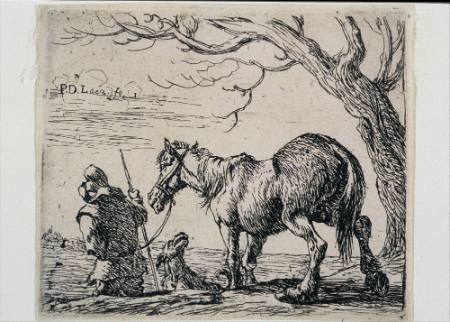 "The Set of Horses" - a set of six prints