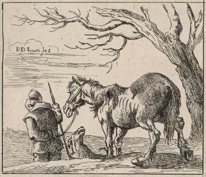 Peasant Leading his Horse, plate 1 from 