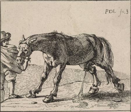 Pissing Horse, plate 3 from "The Set of Horses"