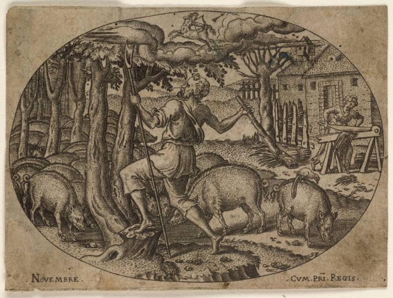 November, from the series The Twelve Months or Different Occupations of Man During  the Year