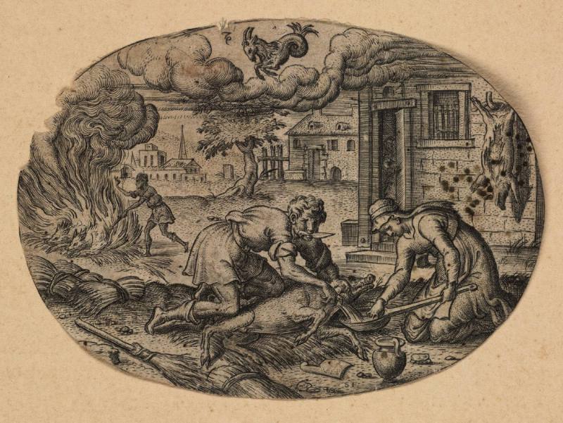 December, from the series The Twelve Months or Different Occupations of Man During  the Year