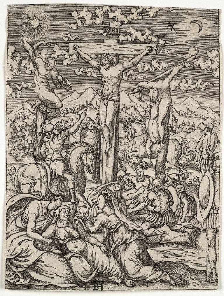 The Crucifixion, with Longinus Piercing Christ's Side