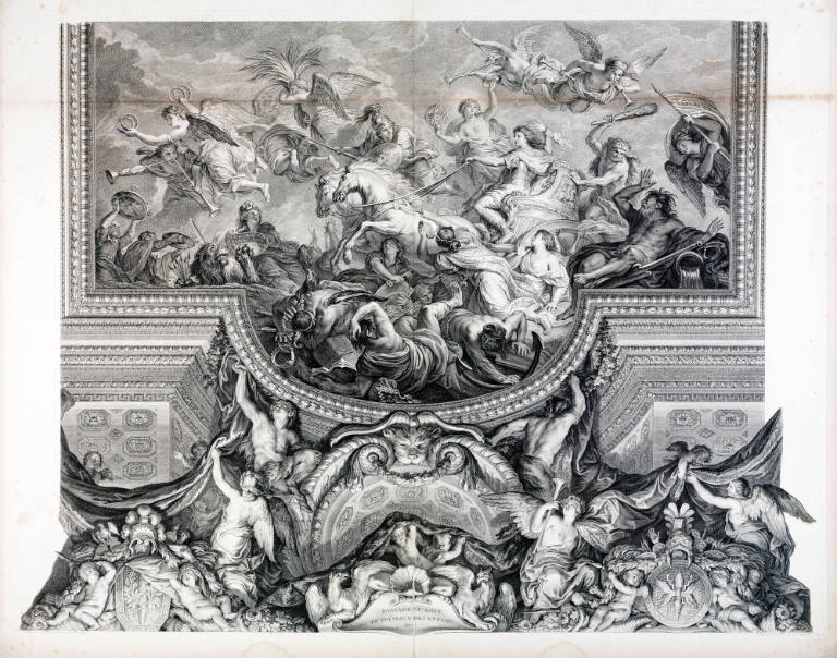 Crossing the Rhine in the Presence of the Enemy, 1672), Plate 4 from the series "The Hall of Mirrors at Versailles"