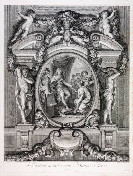 Protection accordée aux Beaux-Arts (Protection granted to the Fine Arts),1663
From the series Grande Galerie de Versailles (The Hall of Mirrors at Versailles), 1752
