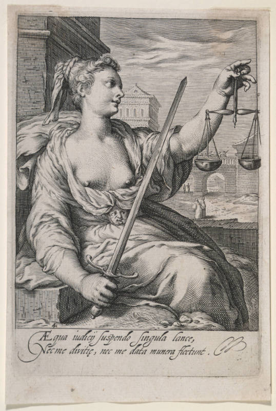 Justice, plate 4 from the Seven Virtues
