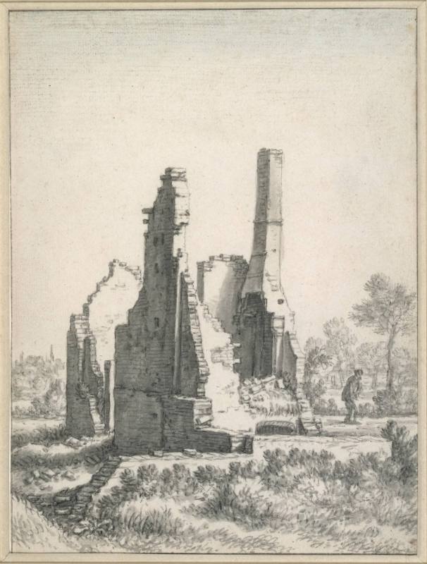 A view of Ruins in Apstede, near Utrecht