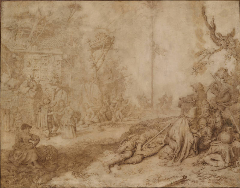 Gypsies and Travelers in Front of an Inn