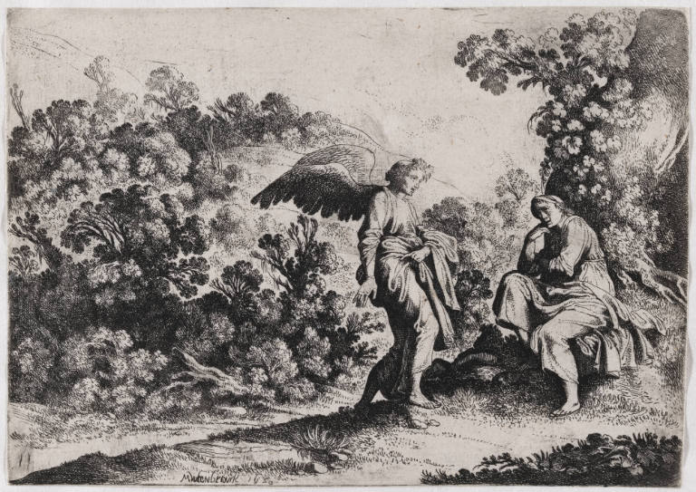 Hagar Comforted by the Angel