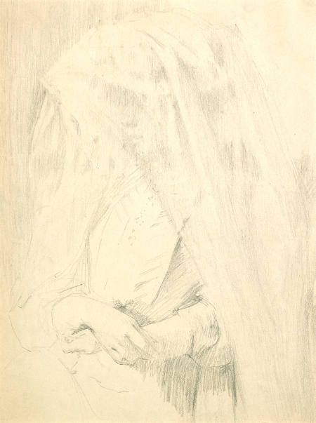 Lady wearing a veil
