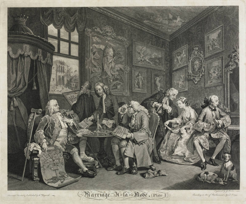 Marriage A-la-Mode, Plate I