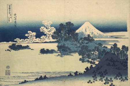 Seven-League Beach in Sagami Province, #24 from Thirty-six Views of Mount Fuji