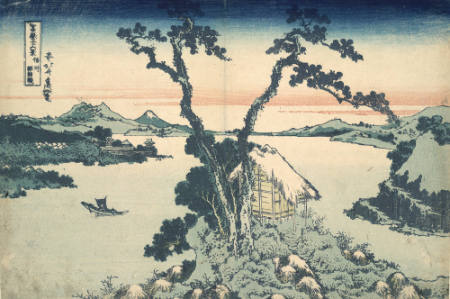 Lake Suwa in Shinano Province, #44 from Thirty-six Views of Mount Fuji