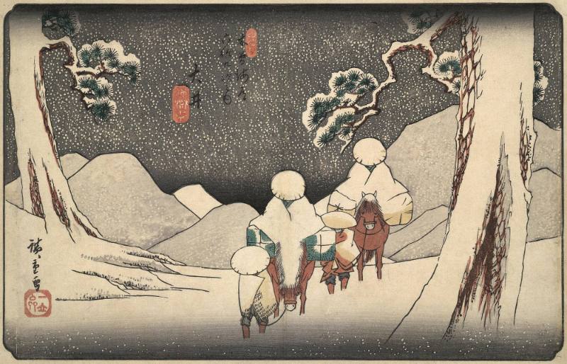 Oi Station, from Kisokaido 69 Stations (Kisokaido Rokuju-ku Tsugi)