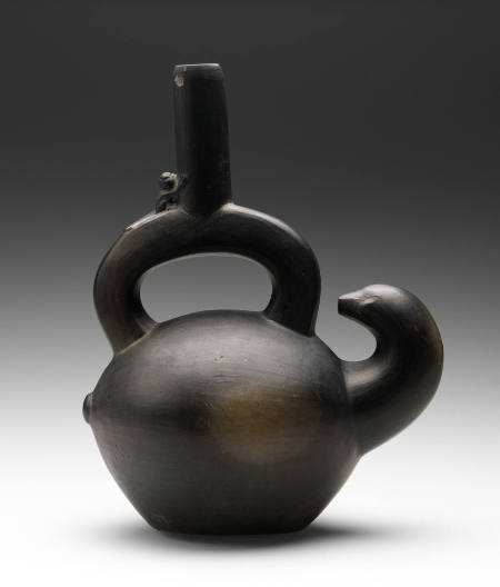 Stirrup-spout gourd effigy bottle