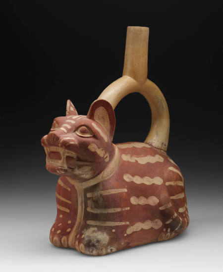 Jaguar effigy vessel