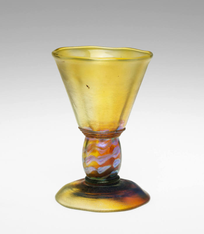 Goblet, Horn Glass With Lustre Decorations