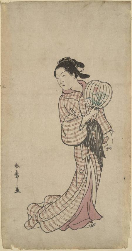 Woman Holding Fan