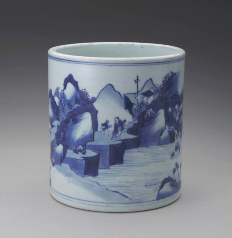 Cylindrical Brush Pot