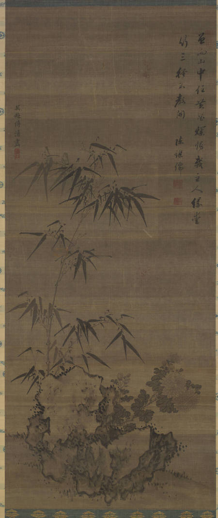 Bamboo and Chrysanthemums (pair of paintings depicting four seasons)