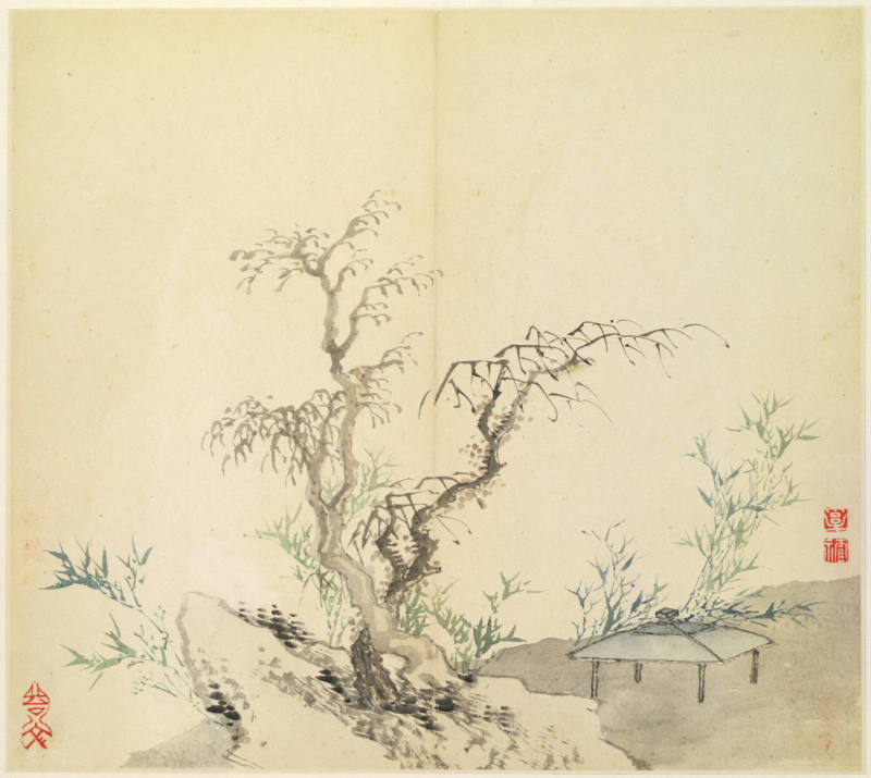 Landscape with pavilion