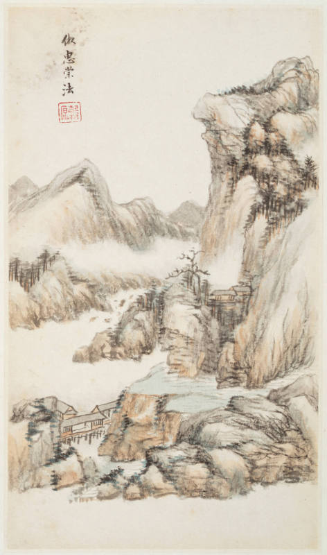 Landscape after emperor Huizong, from an album of Landscapes After Old Masters