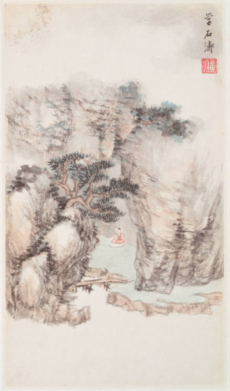 Landscape after Shi Tao, from an album of Landscapes After Old Masters