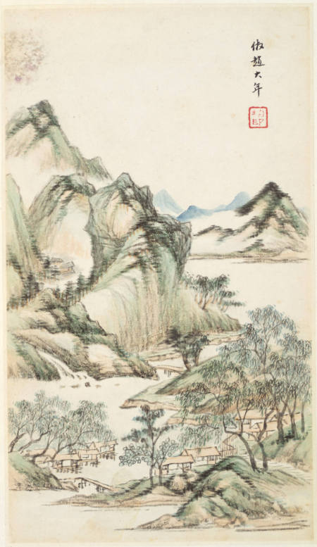 Landscape after Zhao Lingrang, from an album of Landscapes After Old Masters