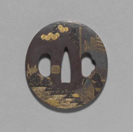 Tsuba with design of Kyoshi, a Paragon of Filial Piety