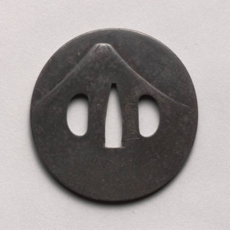 Tsuba with design of Mount Fuji