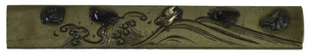 Kozuka with design of five birds