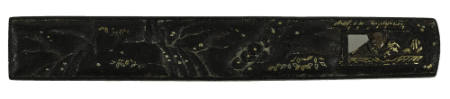 Kozuka with sage viewing waterfall