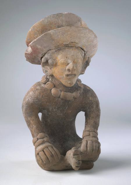 Seated Figure Wearing Hat