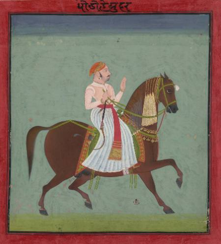 The Horse Sundar - Page from a series of portraits of horses