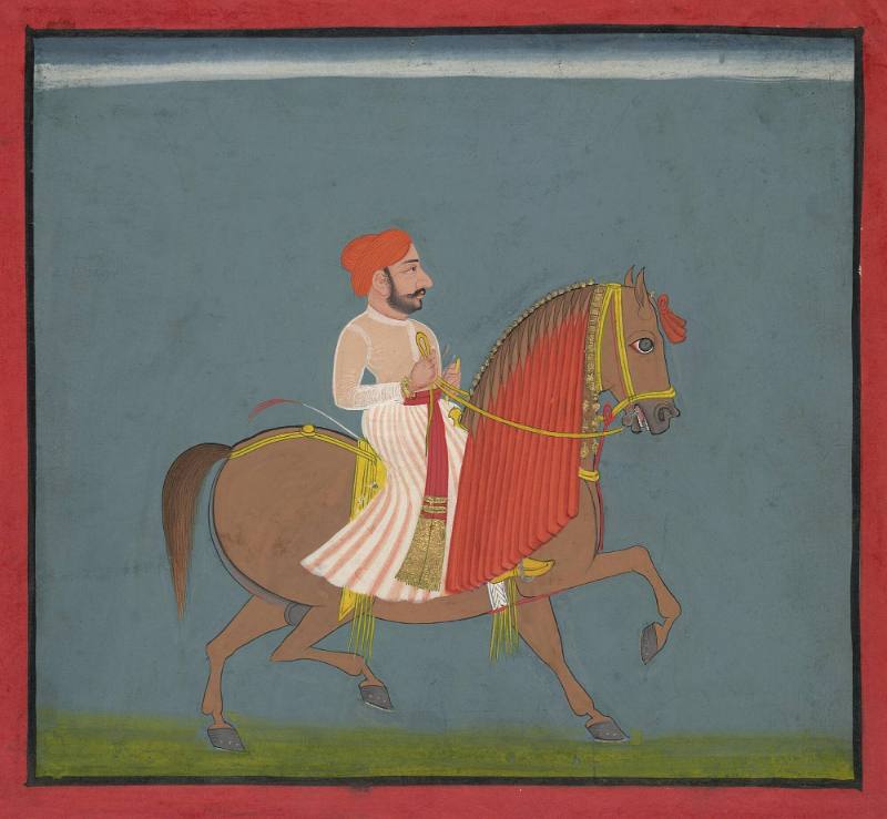 The Horse Jagjeth, page from a series of horse portraits